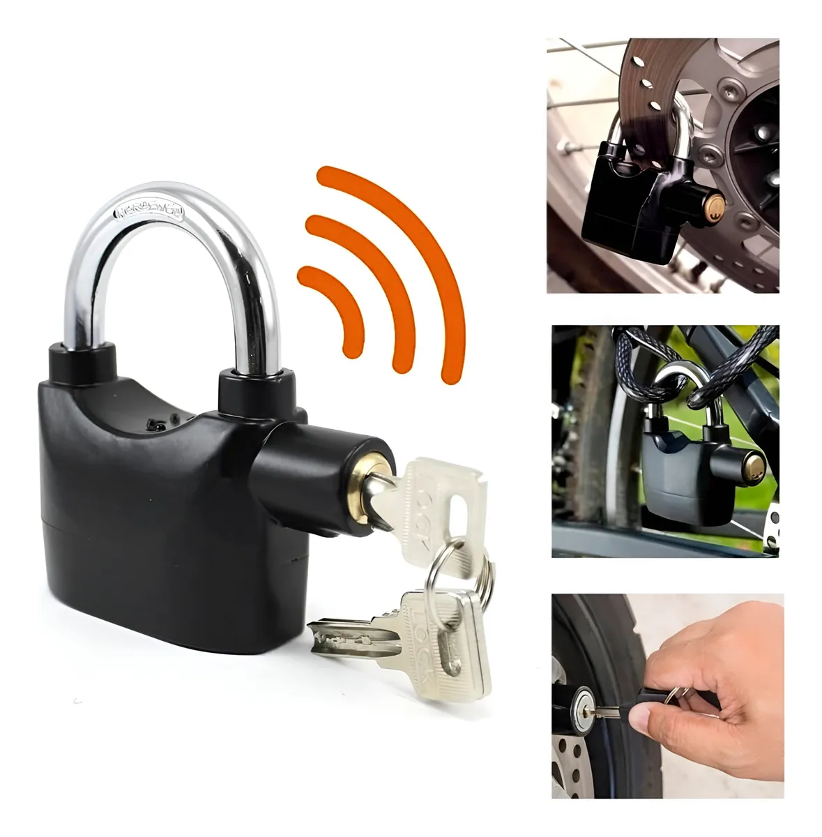 CANDADO CON ALARMA CANDADO CON ALARMA - Imagen 1