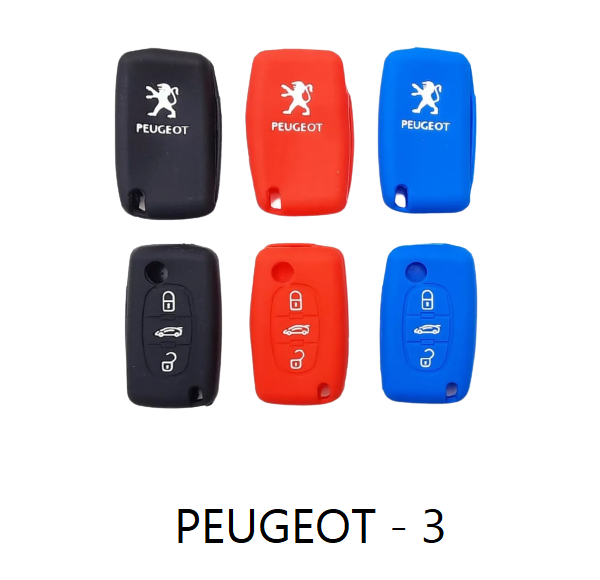 Funda de Silicona Cubrellave Peugeot 3