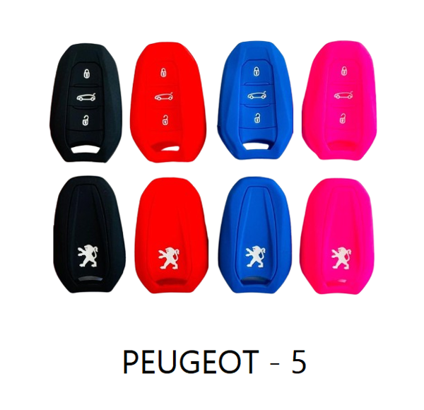 Funda de Silicona Cubrellave Peugeot 5