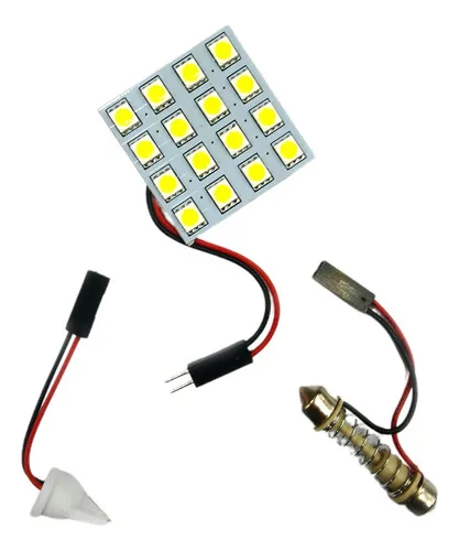 PLAQUETA 16 LED SMD CON 3 ADAPTADORES