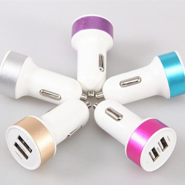 CARGADOR DOBLE USB CON CABLE