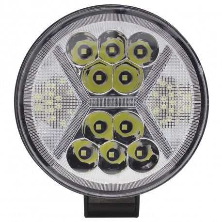 FARO 10 LED REDONDO OJO DE ÁNGEL EN X