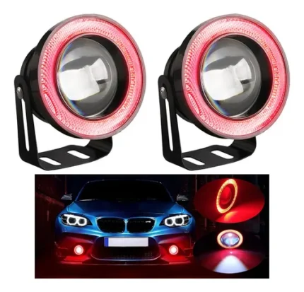 FARO 3 PULGADAS OJO DE ÁNGEL ROJO CON LUPA