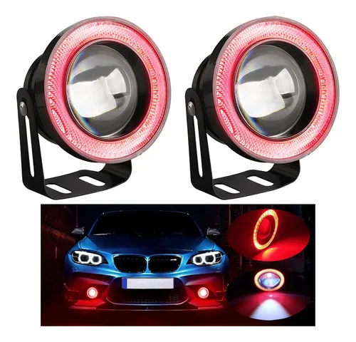 FARO 3 PULGADAS OJO DE ÁNGEL ROJO CON LUPA FARO 3 PULGADAS OJO DE ÁNGEL ROJO CON LUPA