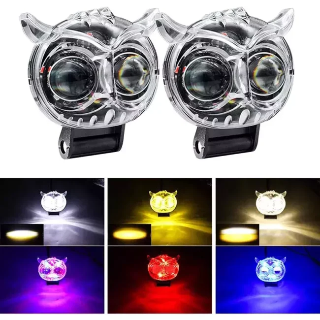 FARO BÚHO MOTO MULTICOLOR