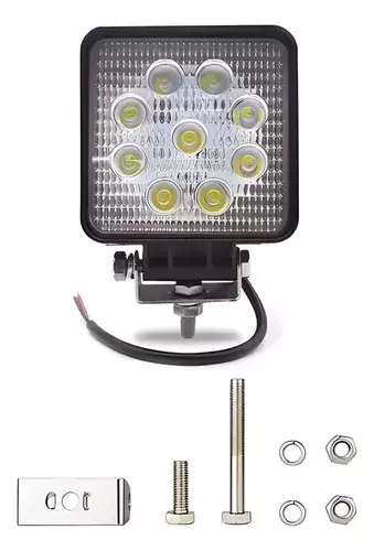 FARO CHICO 9 LED CUADRADO 27W (8CM)