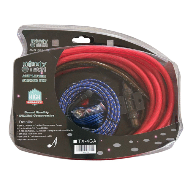 KIT CABLES AUDIO 4 GAUGE INFINITY