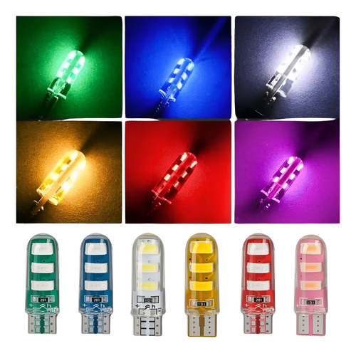 T10 SILICONADA LARGA COLORES