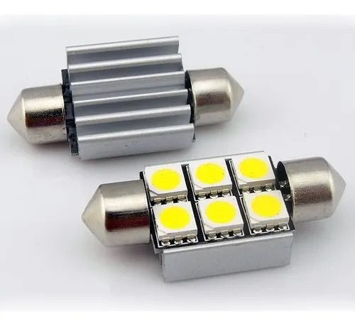 TUBULAR 39MM 6 LED SMD 5050 CANBUS