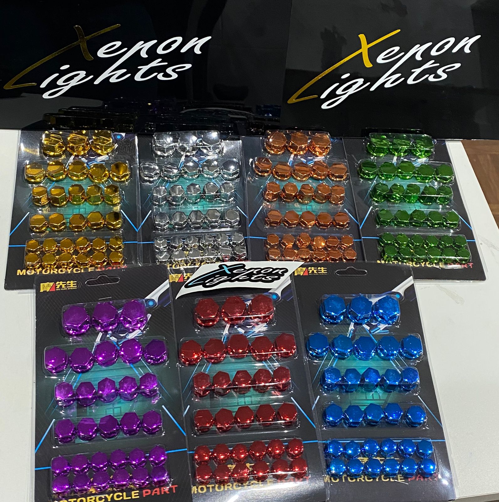 Imagen de WhatsApp 2025-12-06 a las 12.18.57_3d1eeb79 KIT CUBRE TUERCA PARA MOTO - Imagen 1