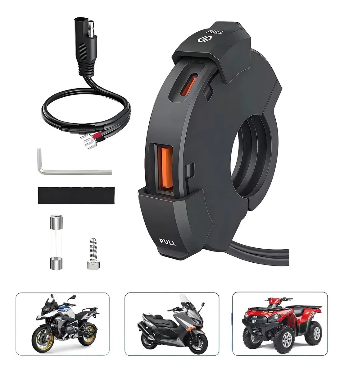 89f652af-5a99-445c-9b46-c7595656bbd8 CARGADOR AL MANILLAR USB Y TIPO C - Imagen 1
